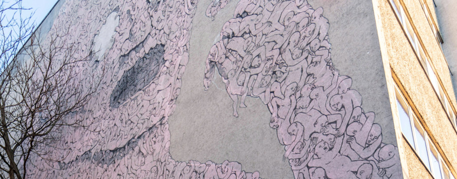 Aus pink wird grau: Berlins Platz 2 der „Top Murals“ ist weg