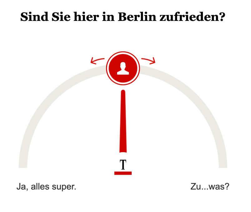 Umfrage: Sind Sie hier in Berlin zufrieden?