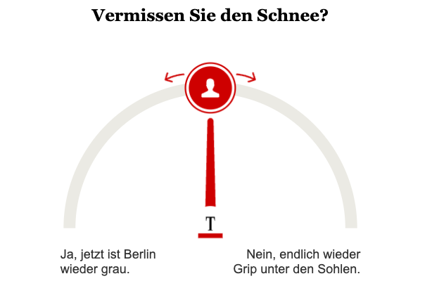 Opinary: Vermissen Sie den Schnee?