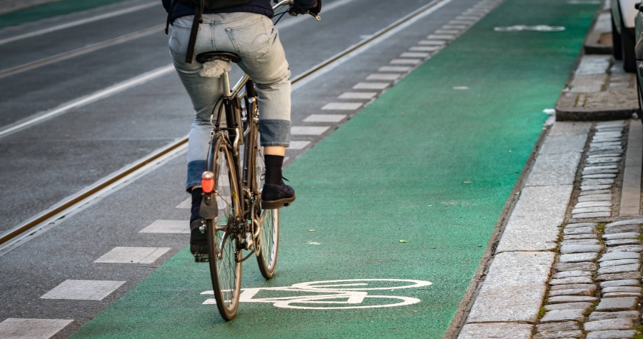 Sind grüne Radwege gefährlich?