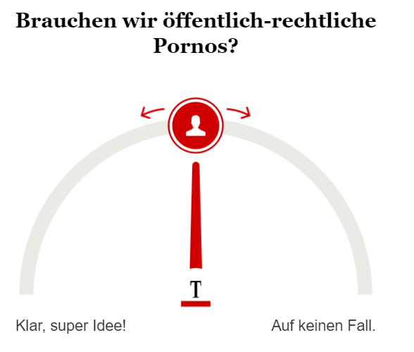 Umfrage zu öffentlich-rechtlichen Pornos