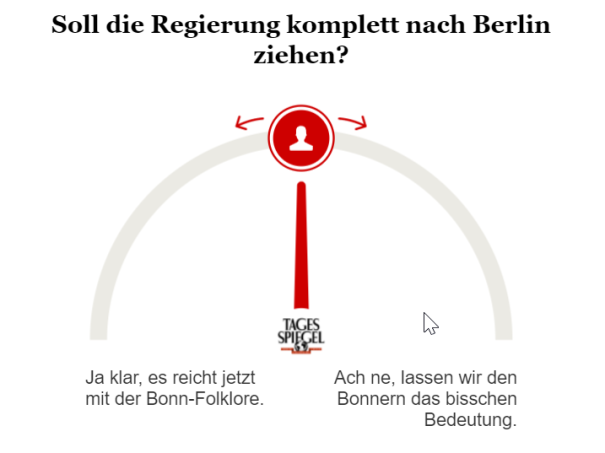 Umfrage zum Regierungsumzug