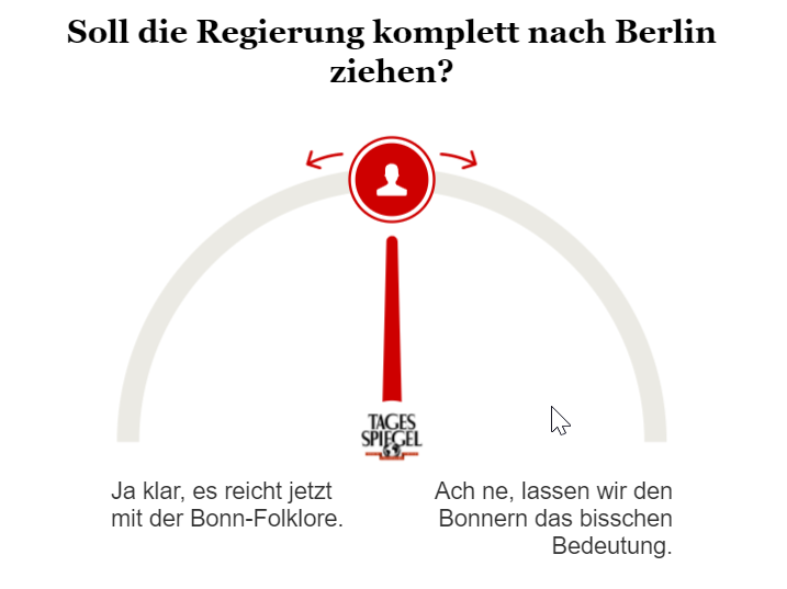 Umfrage zum Regierungsumzug