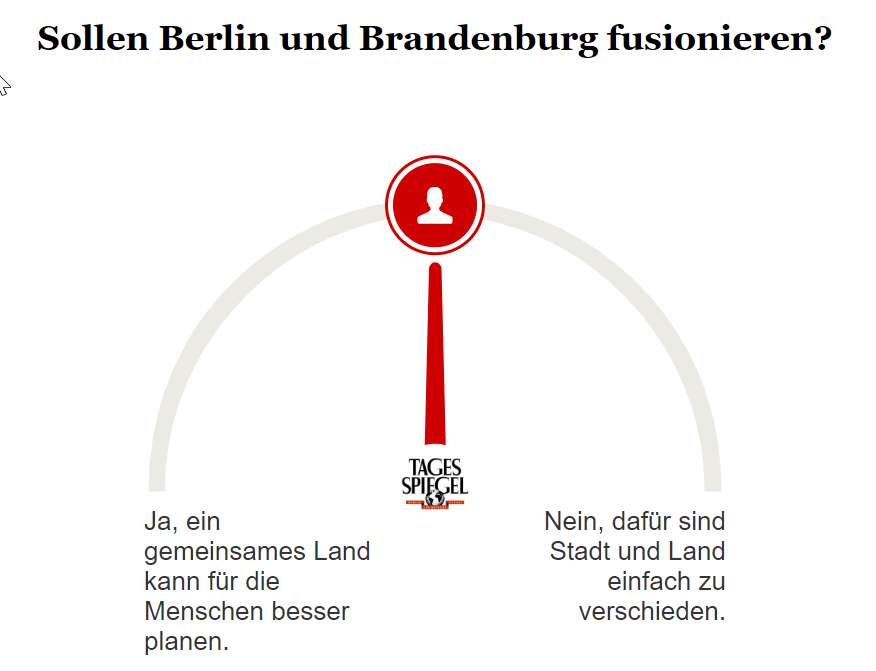 Umfrage zur Berlin/Brandenburg-Fusion