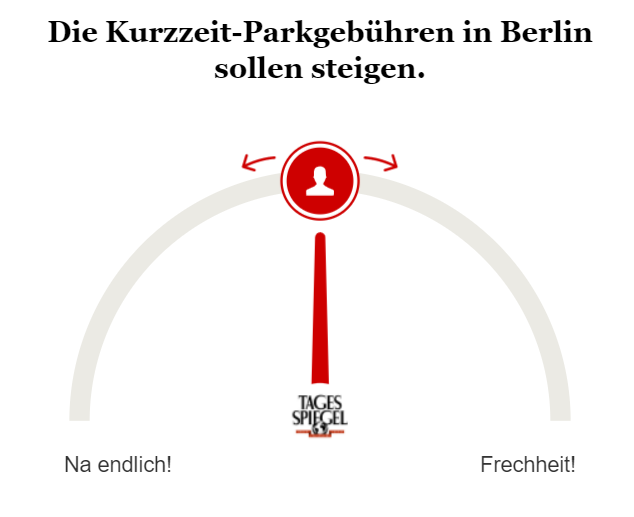 Umfrage Kurzzeit-Parkgebühren