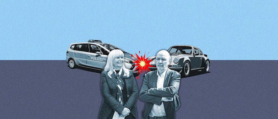 Nach „Verkehrsunfall“ durch Polizei: Was die Reparatur des Porsches der Sprangers kostet
