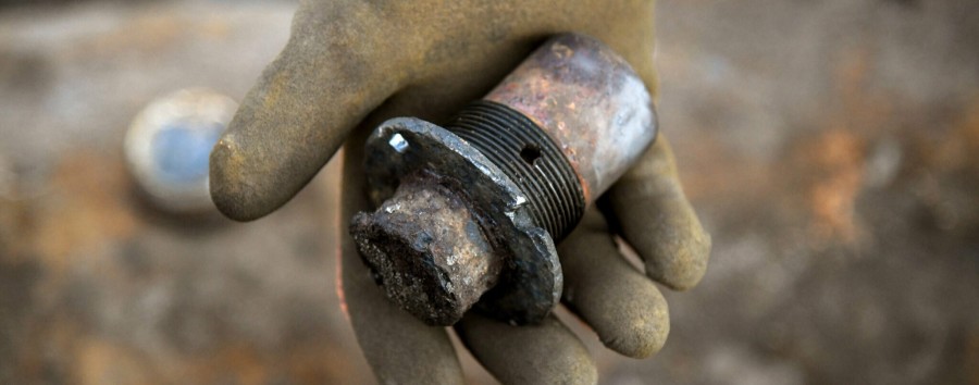 Säuberung bringt Kriegsreste ans Tageslicht: Auf dem alten Berliner Flughafen Tegel ist tonnenweise Munition gefunden worden