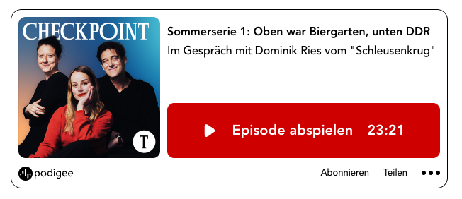 Checkpoint-Podcast mit Dominik Ries aus dem Schleusenkrug