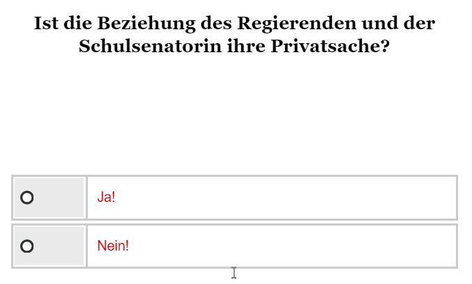 Opinary: Ist die Beziehung von Regierendem Bürgermeister und Schulsenatorin ihre Privatsache?