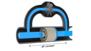 In wasserbetriebenen Mini-Turbinen in berührungslosen Armaturen