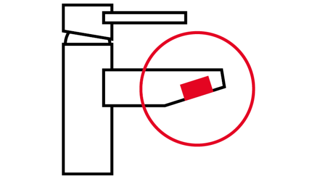 Icon mit Armatur und verstecktem Strahlregler