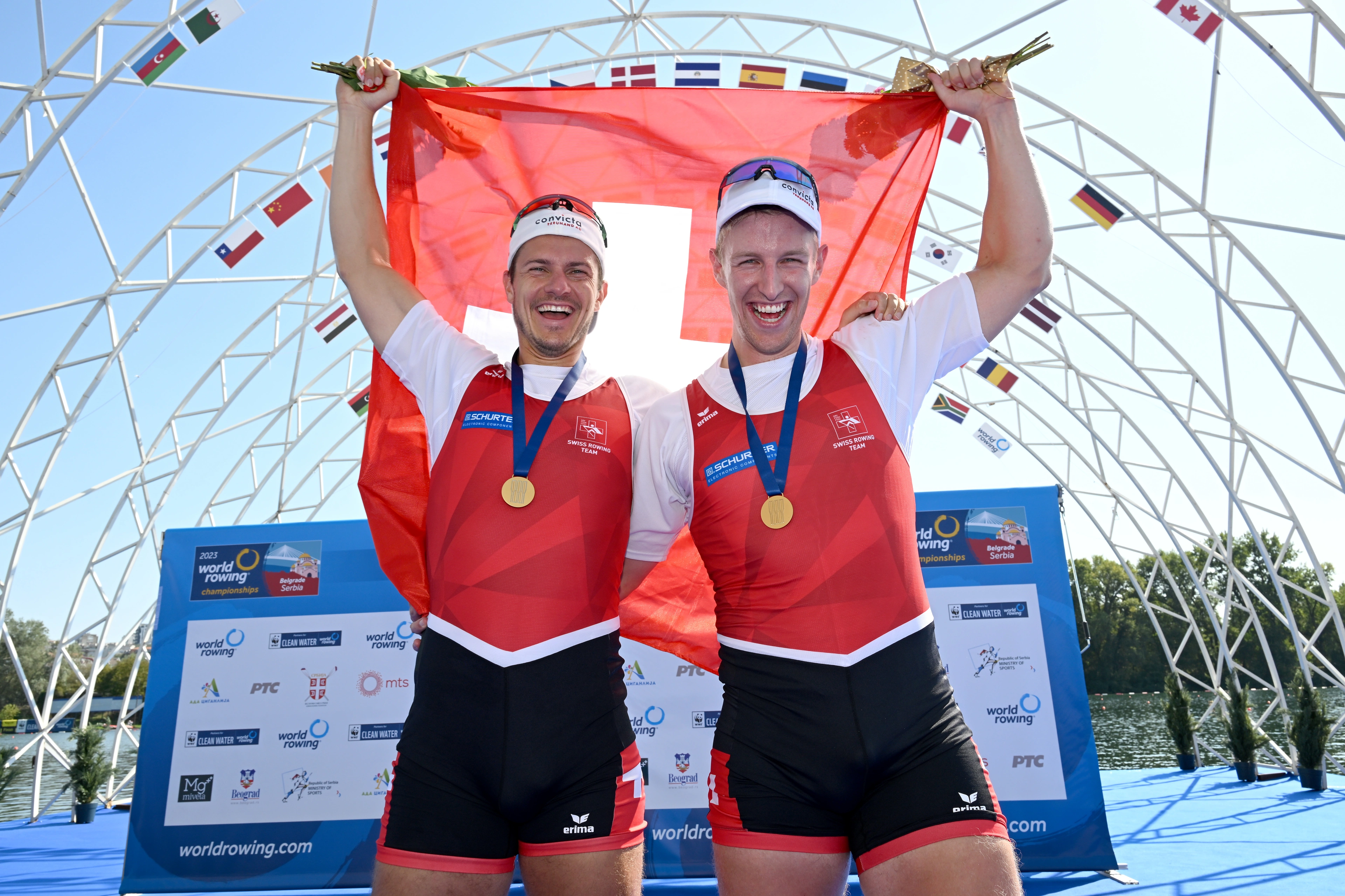 World rowing champions focus on saving water: Roman Röösli and Andrin Gulich