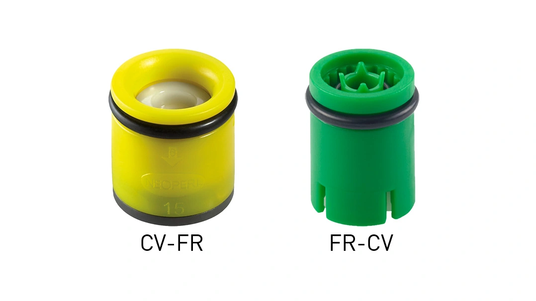 Válvulas CV-FR y FR-CV