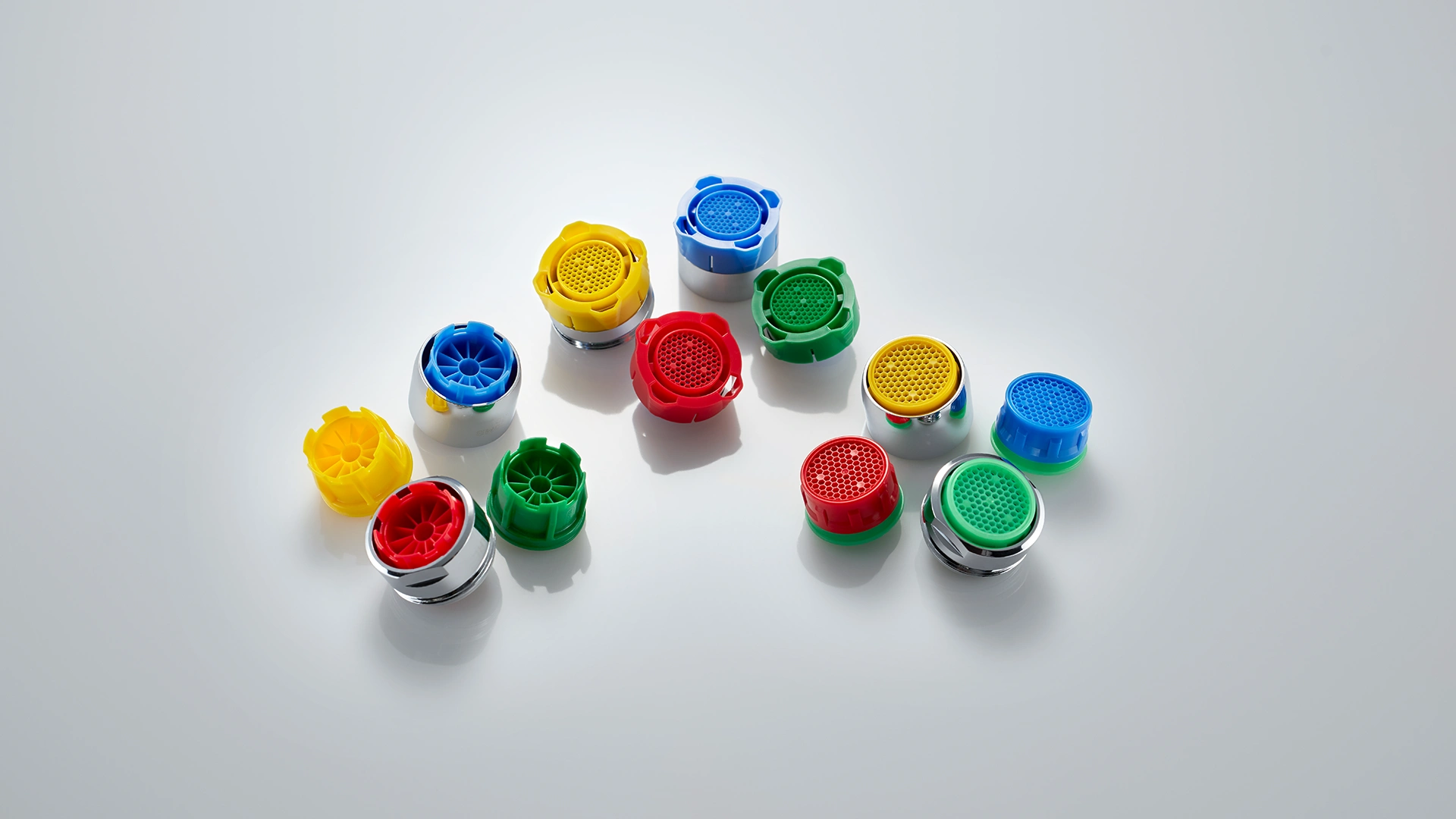 Hygiene faucet aerators