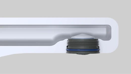 Flat and compact design
