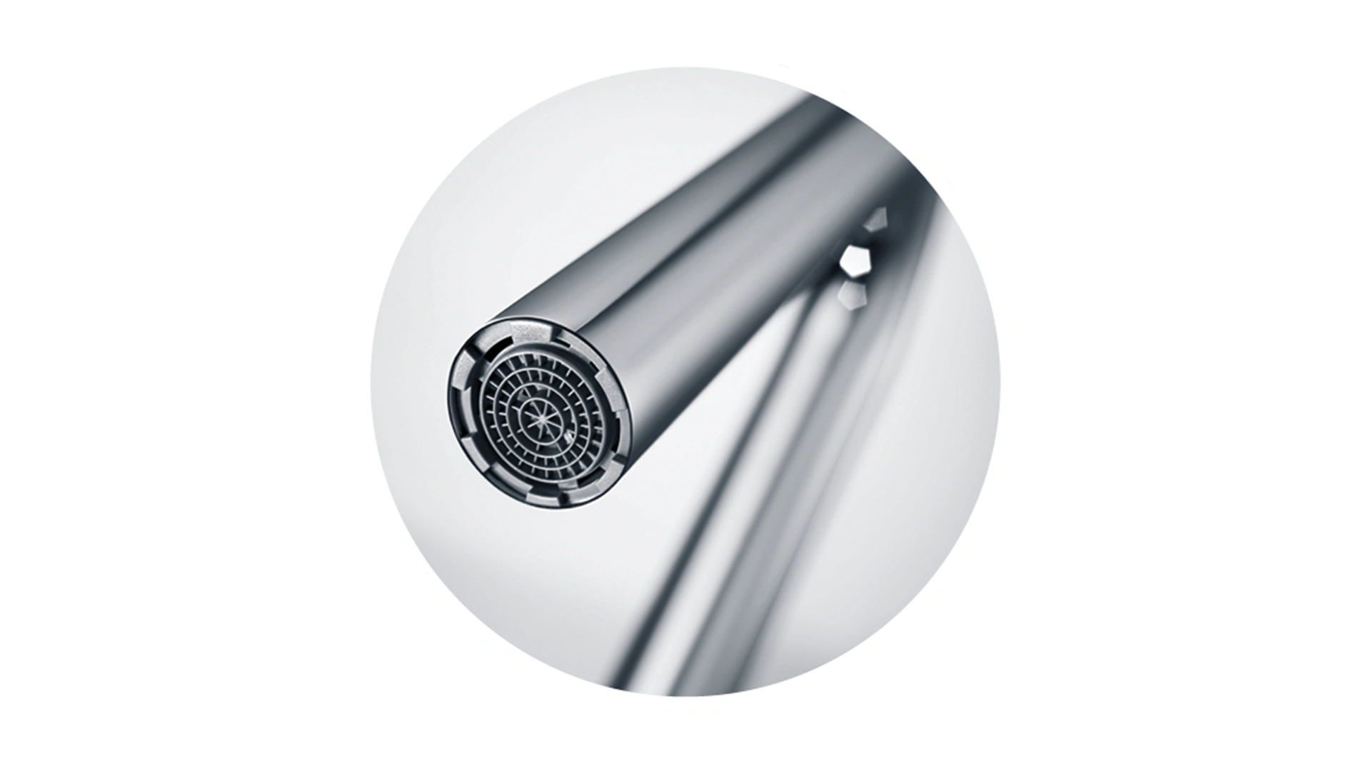 Designarmaturen, deren Strahlregler direkt in der Armatur integriert sind