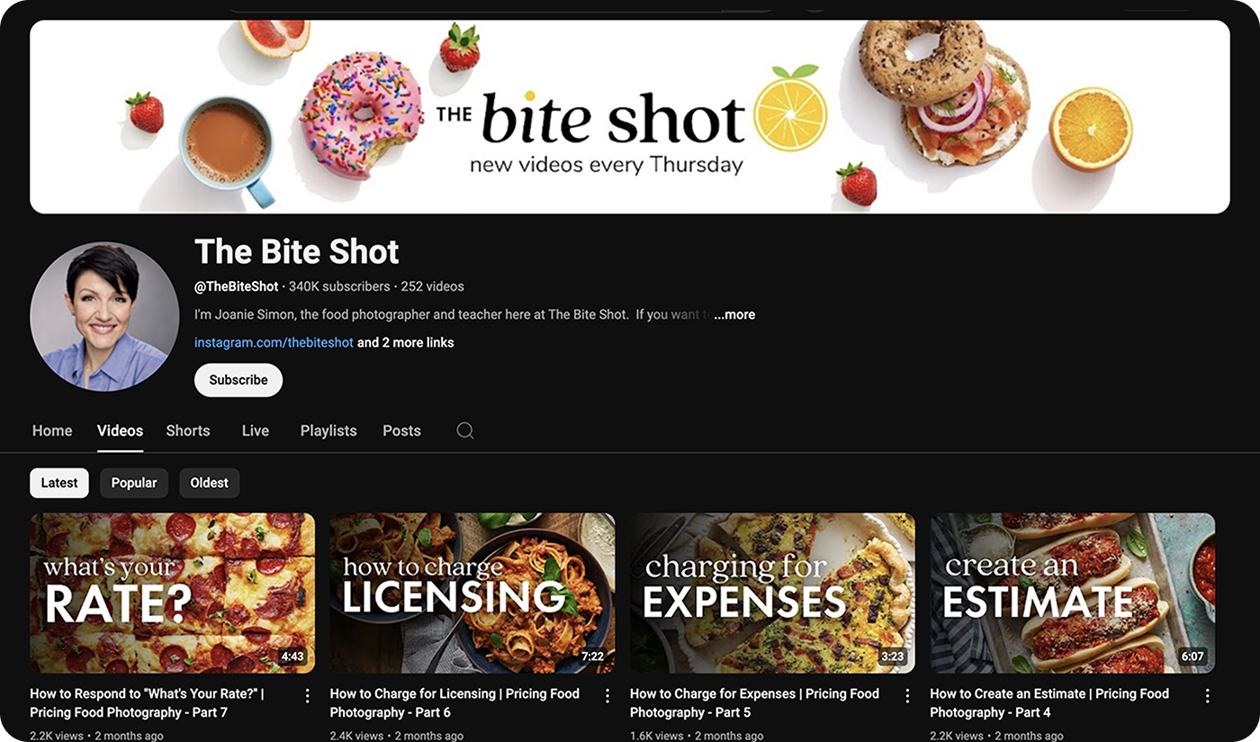 Bite Shot YouTube