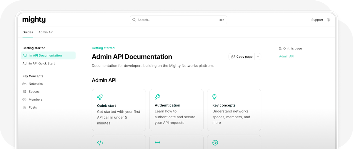 Mighty Networks. Log In Admin Features | Mighty Networks