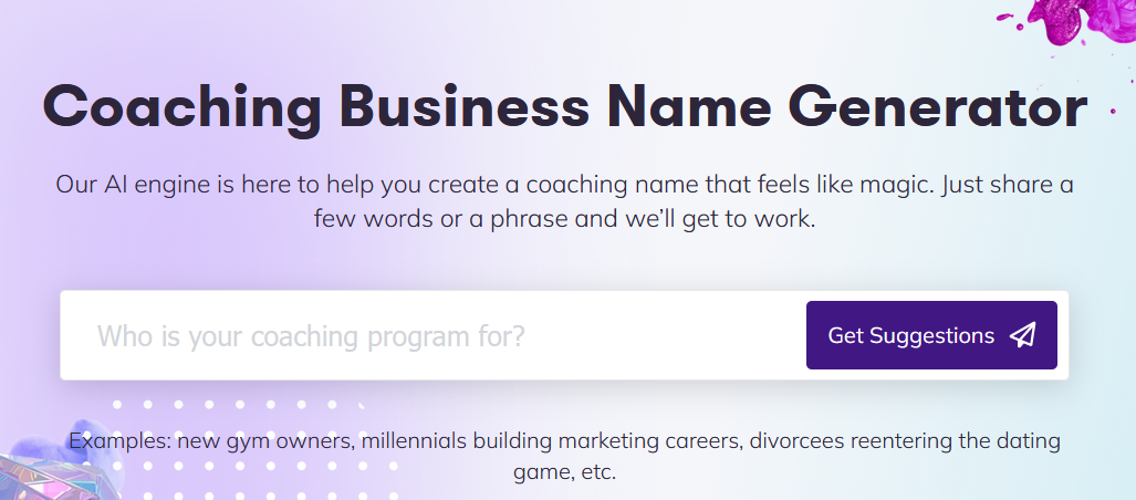 Coaching Business Name Generator