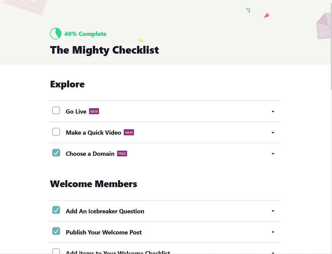 Mighty Checklist