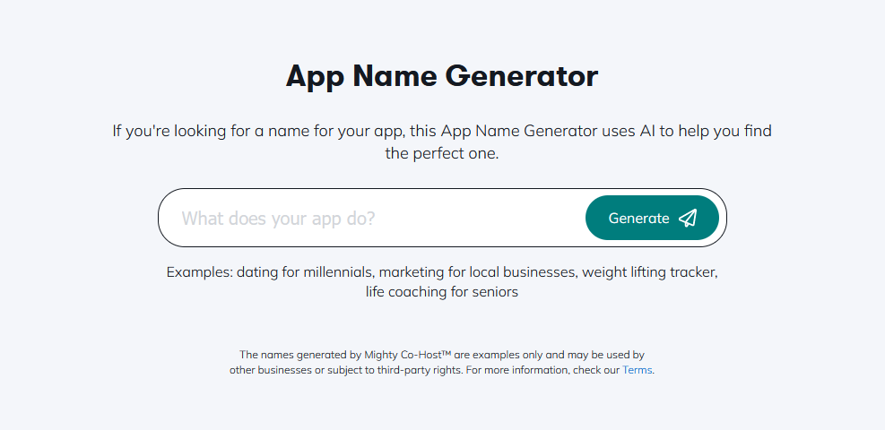 app name generator