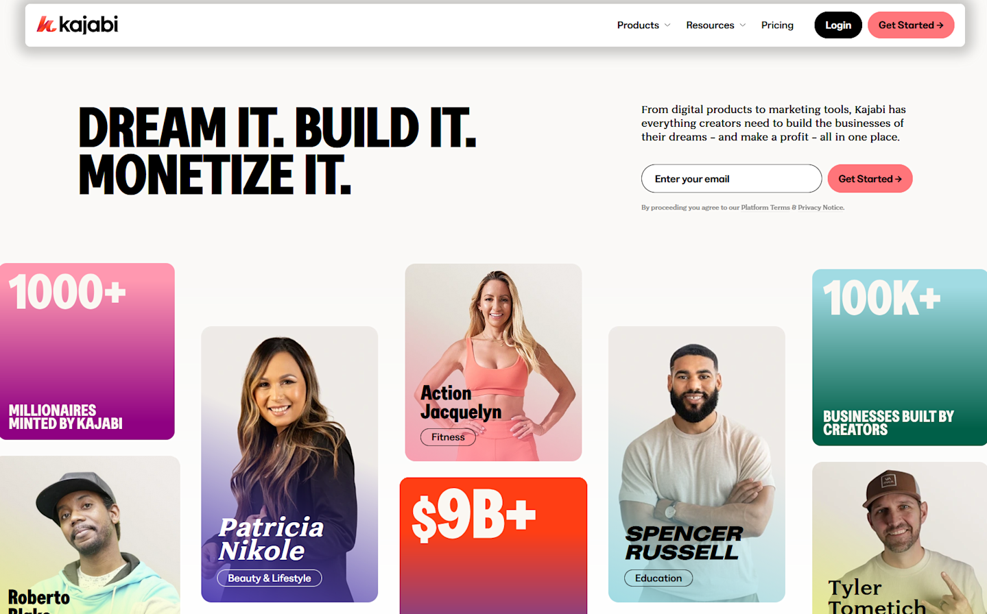 Kajabi homepage