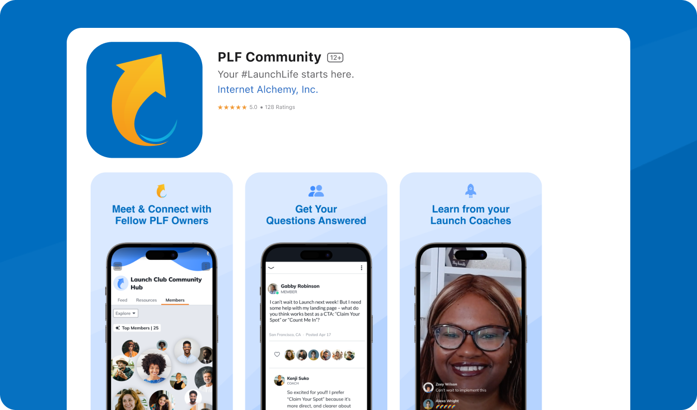 Jeff Walker Launch Club App