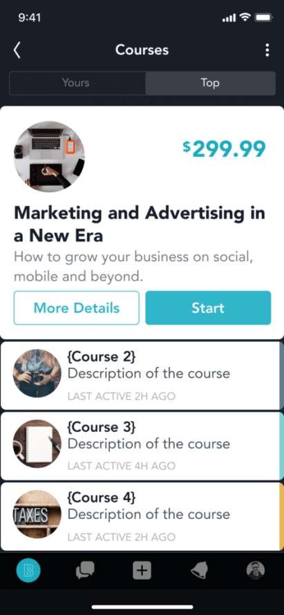Highlight specific courses at the top of your Courses tab and make them easy to find by pinning them to your community's featured section.