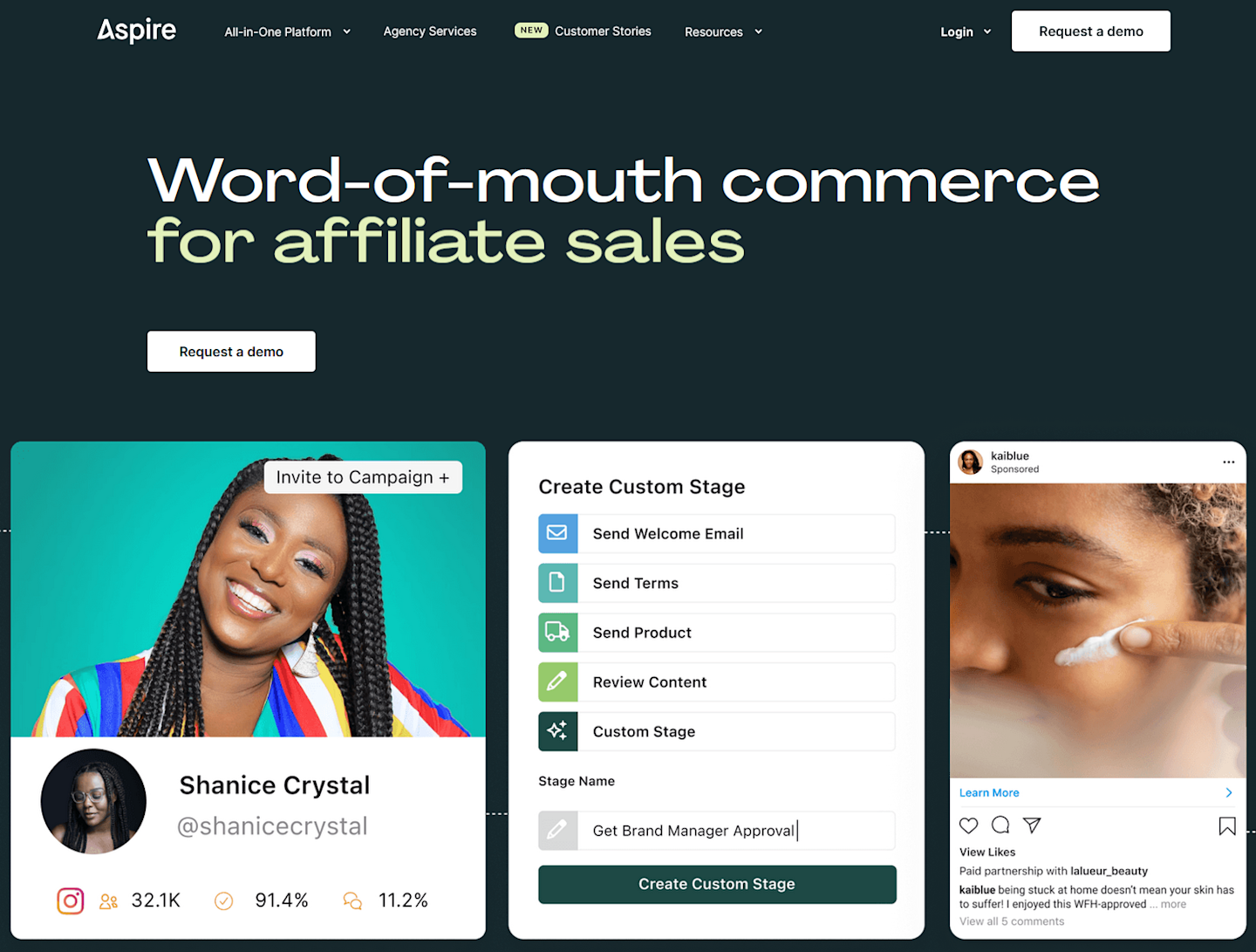 Aspire homepage