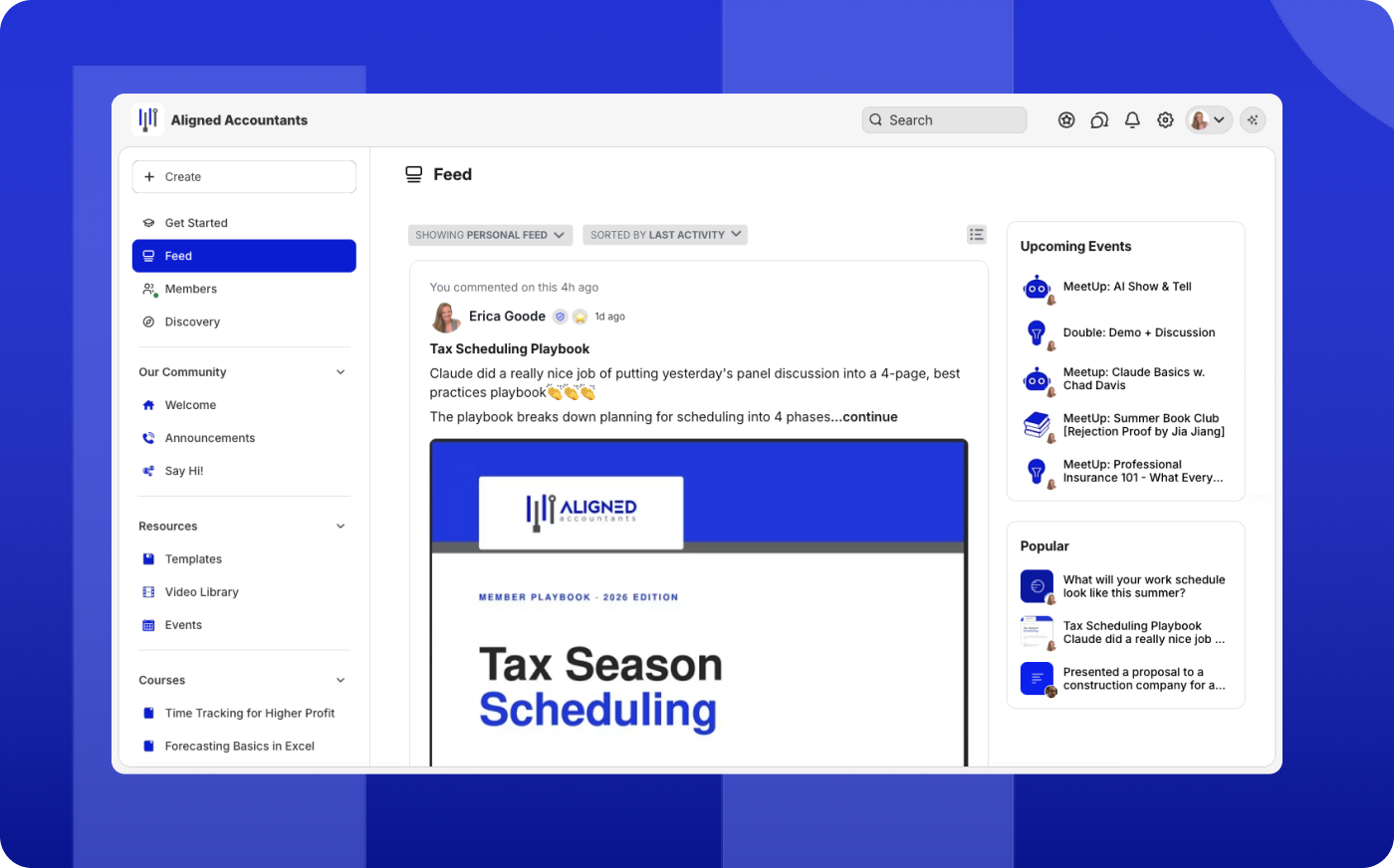 Aligned Accountants Updates