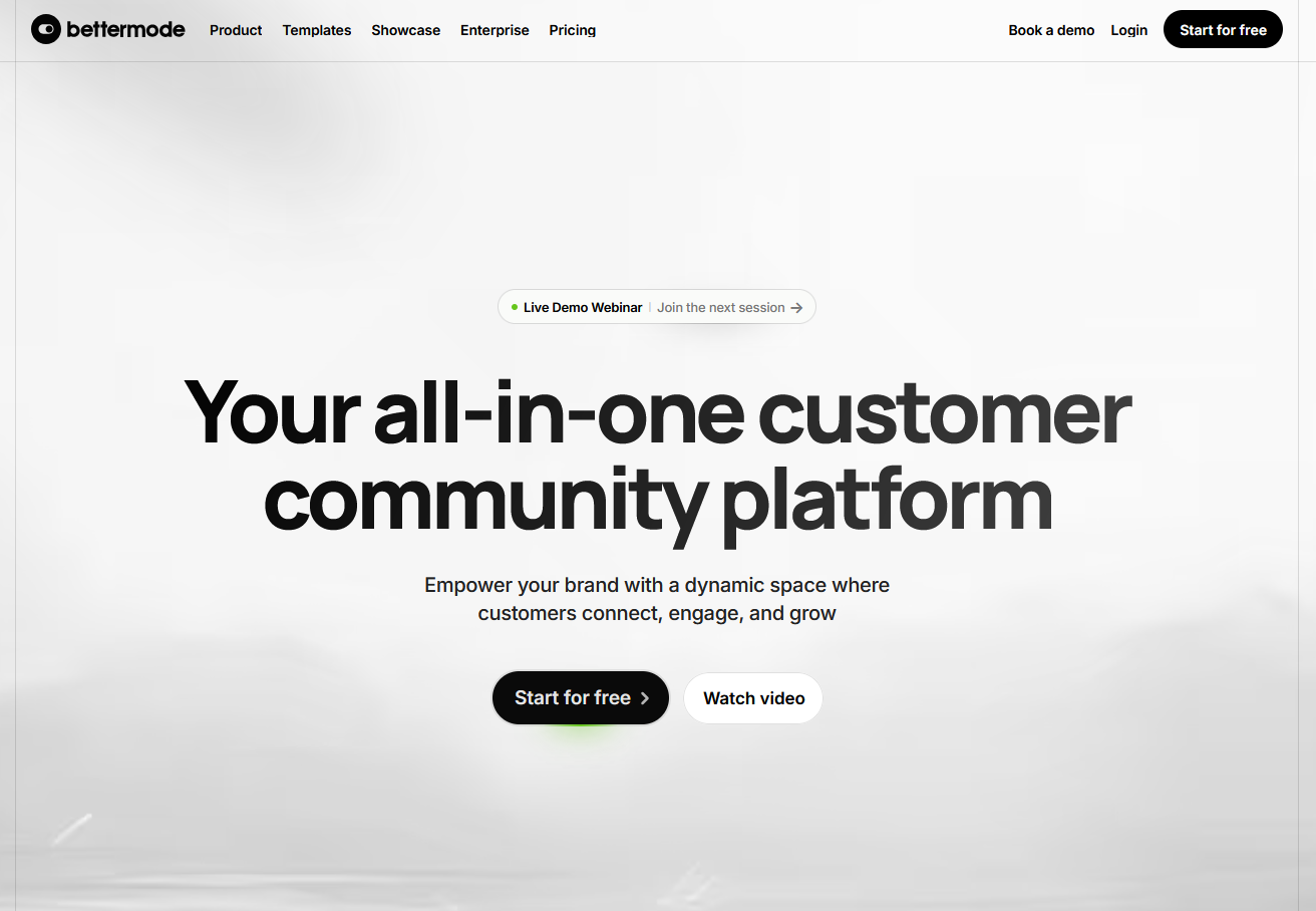 Bettermode homepage