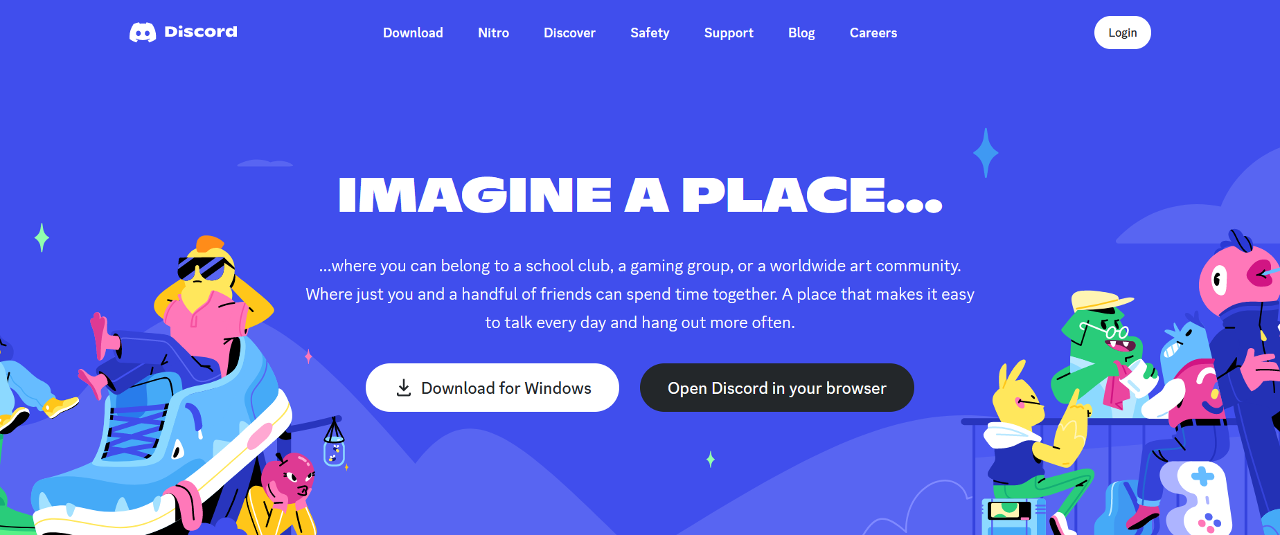 Graphics - Discord homepage