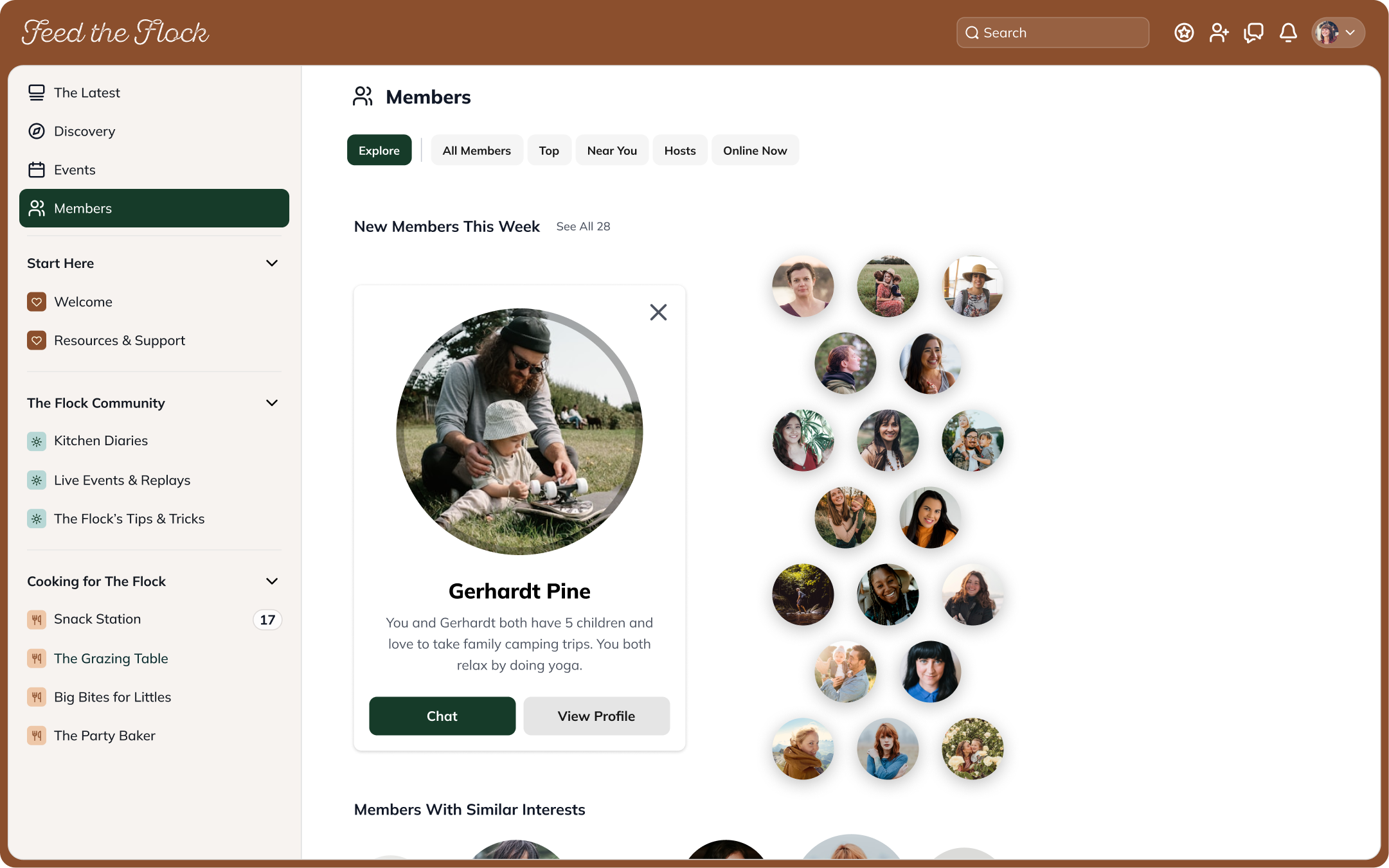 graphics FeedtheFlock Members People-Explorer Selected