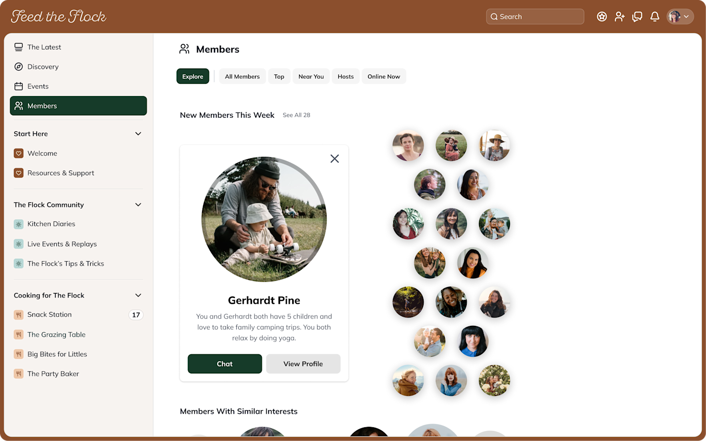 graphics FeedtheFlock Members People-Explorer Selected