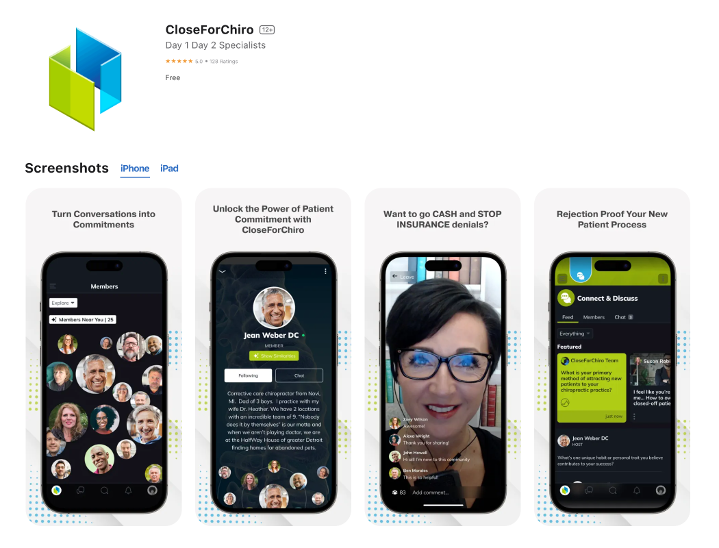 CloseForChiro AppStore