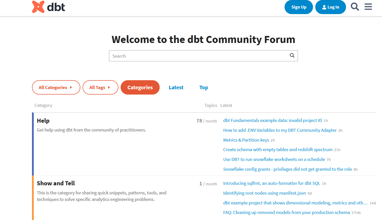 dbt community