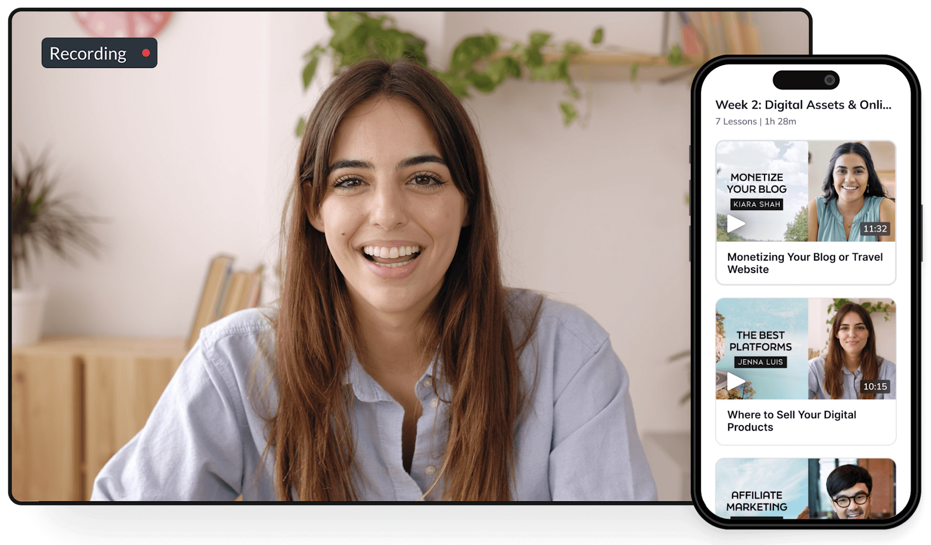 Record your livestreams to create 2 courses in 1