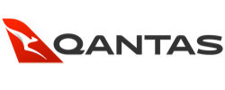 Decorative image of Qantas logo wordmark.