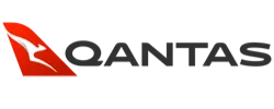 Decorative image of Qantas logo wordmark.