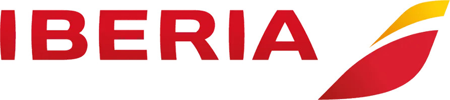 Decorative image of Iberia logo wordmark.