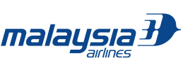 Decorative image of Malaysia Airlines logo wordmark.