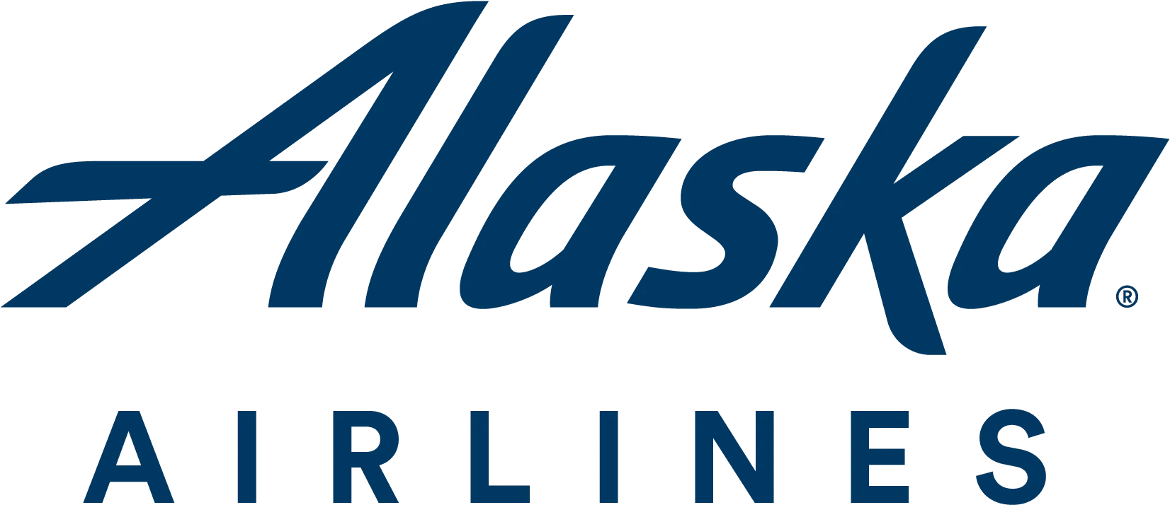 Decorative image of Alaska Airlines logo wordmark.