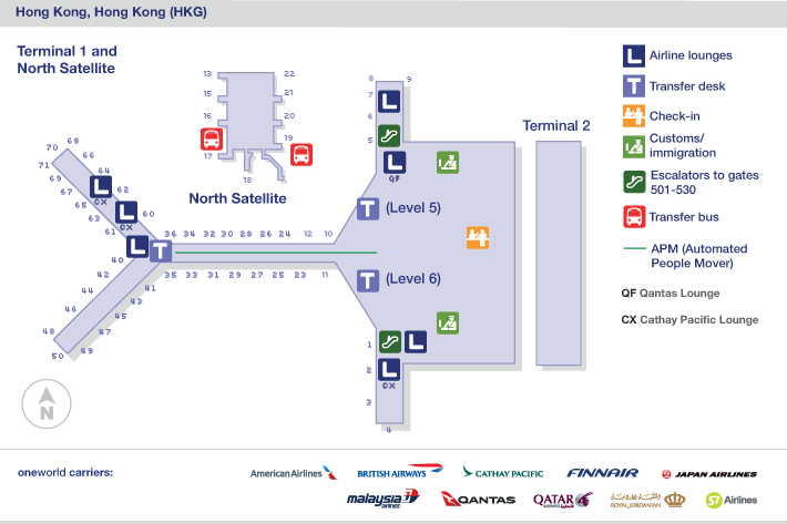 World Maps Library - Complete Resources: Hong Kong Airport Maps Terminal 1