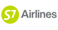 Decorative image of S7 Airlines logo.