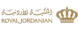 Decorative image of Royal Jordanian logo wordmark.
