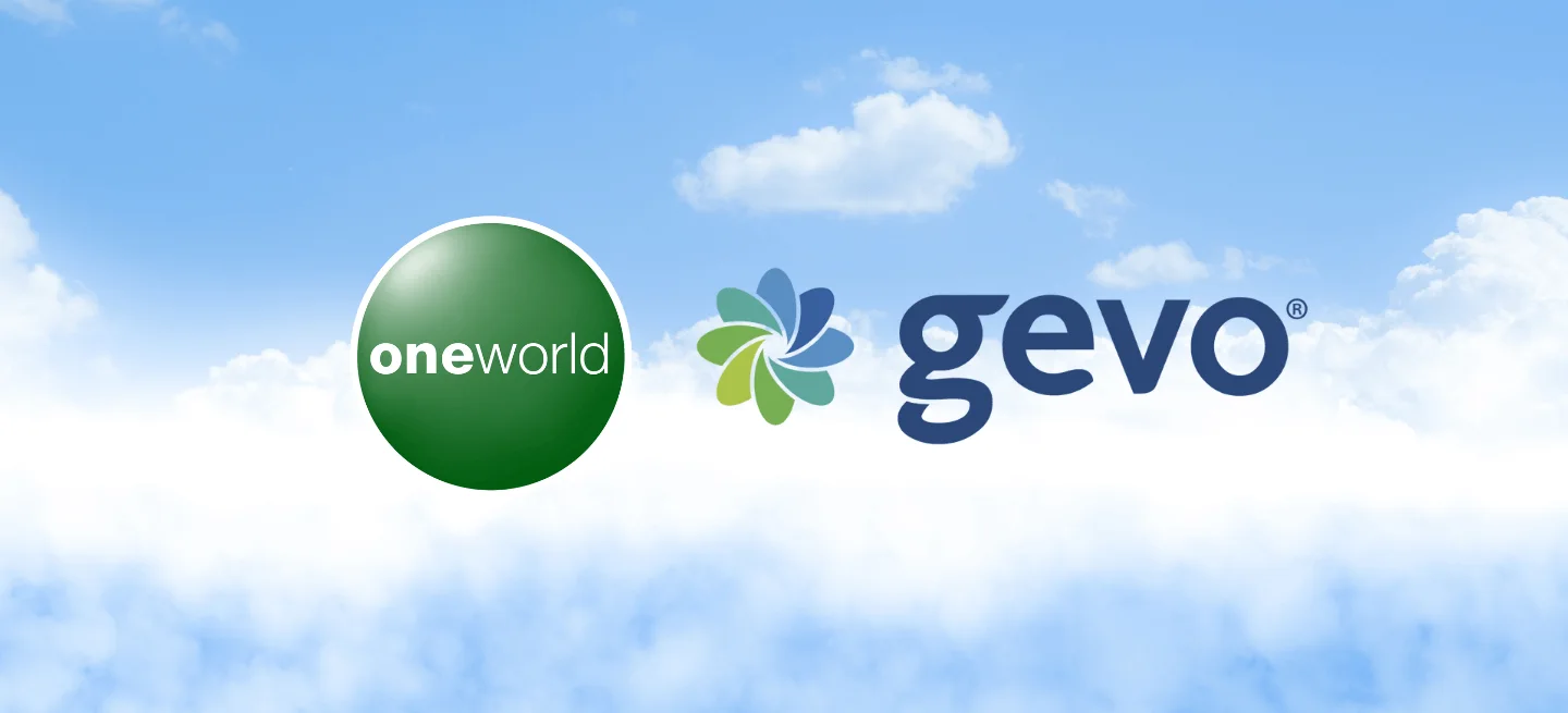 I membri dell’alleanza <b>one</b>world  potranno acquistare da Gevo fino a 200 milione/i di galloni di carburante sostenibile per l'aviazione all'anno