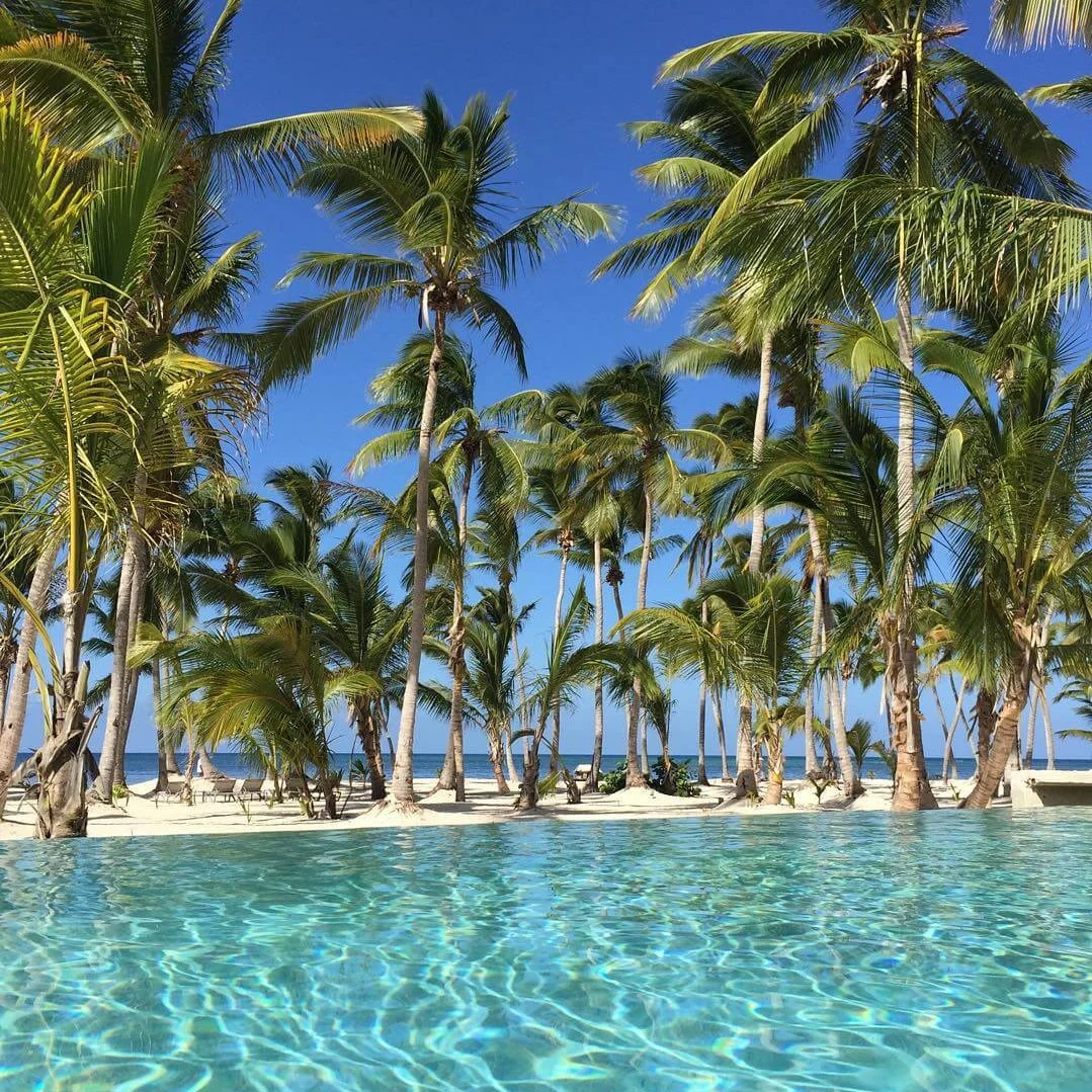 Poolside in Punta Cana, Dominican Republic.