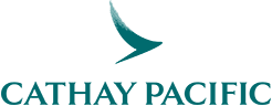 Decorative image of Cathay Pacific logo wordmark.