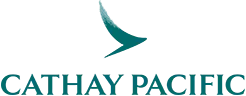 Decorative image of Cathay Pacific logo wordmark.