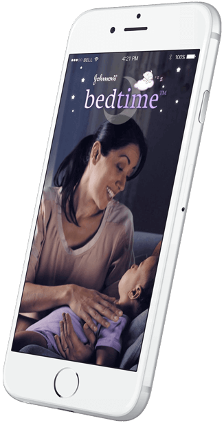 pantalla de celular con mama durmiendo a bebe